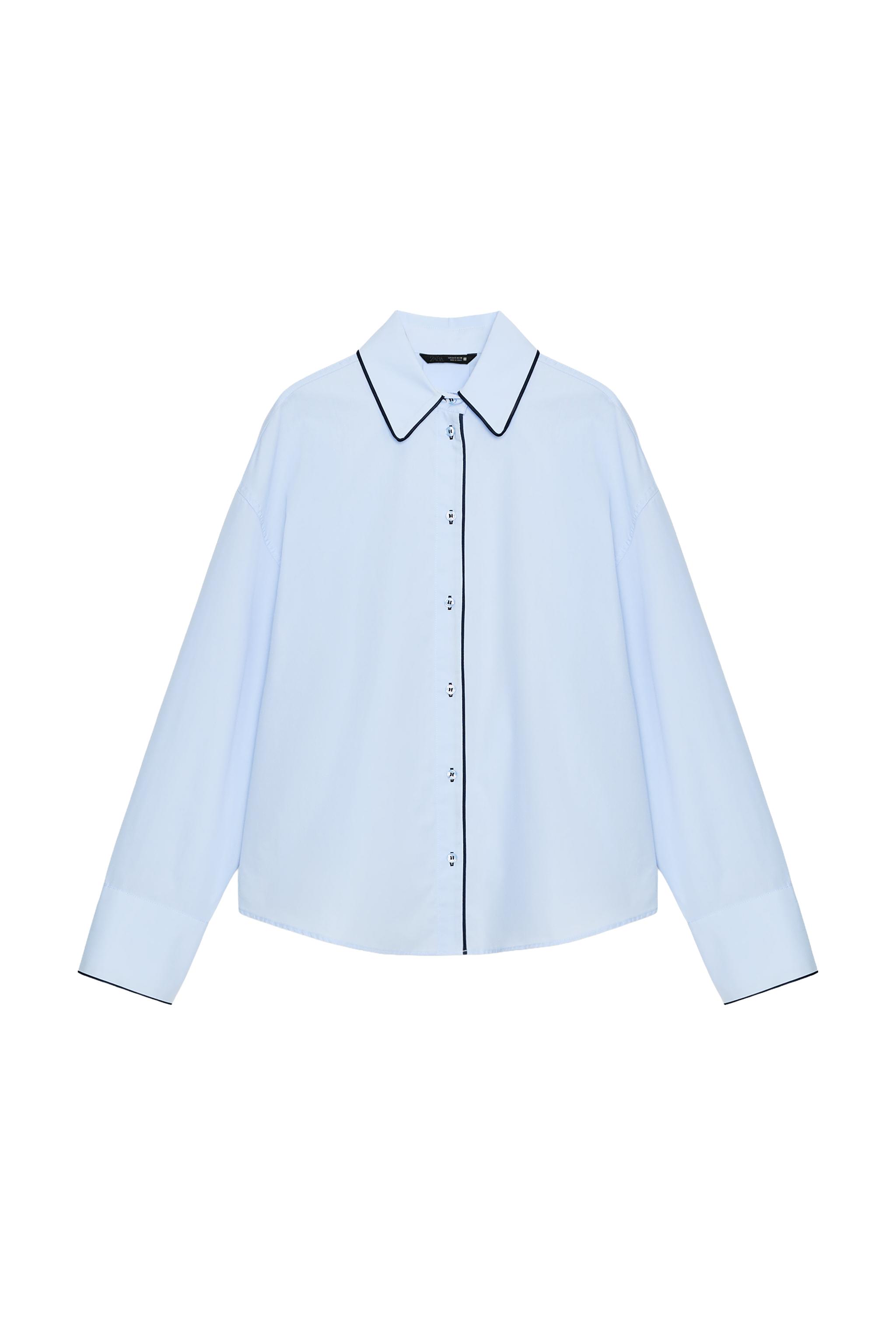 CAMISA POPELÍN VIVOS CONTRASTE