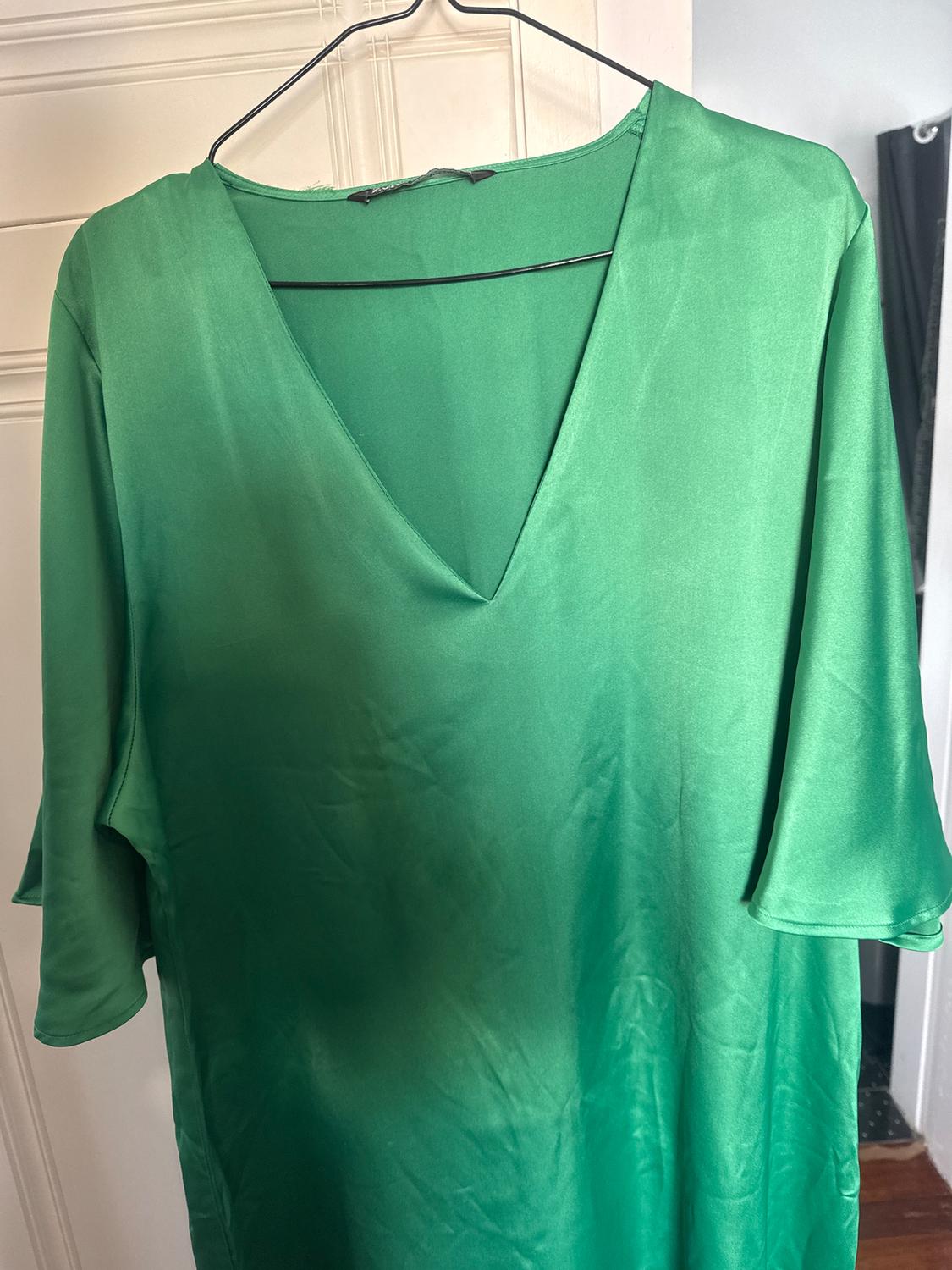 SATIN TUNIC DRESS - Image 2