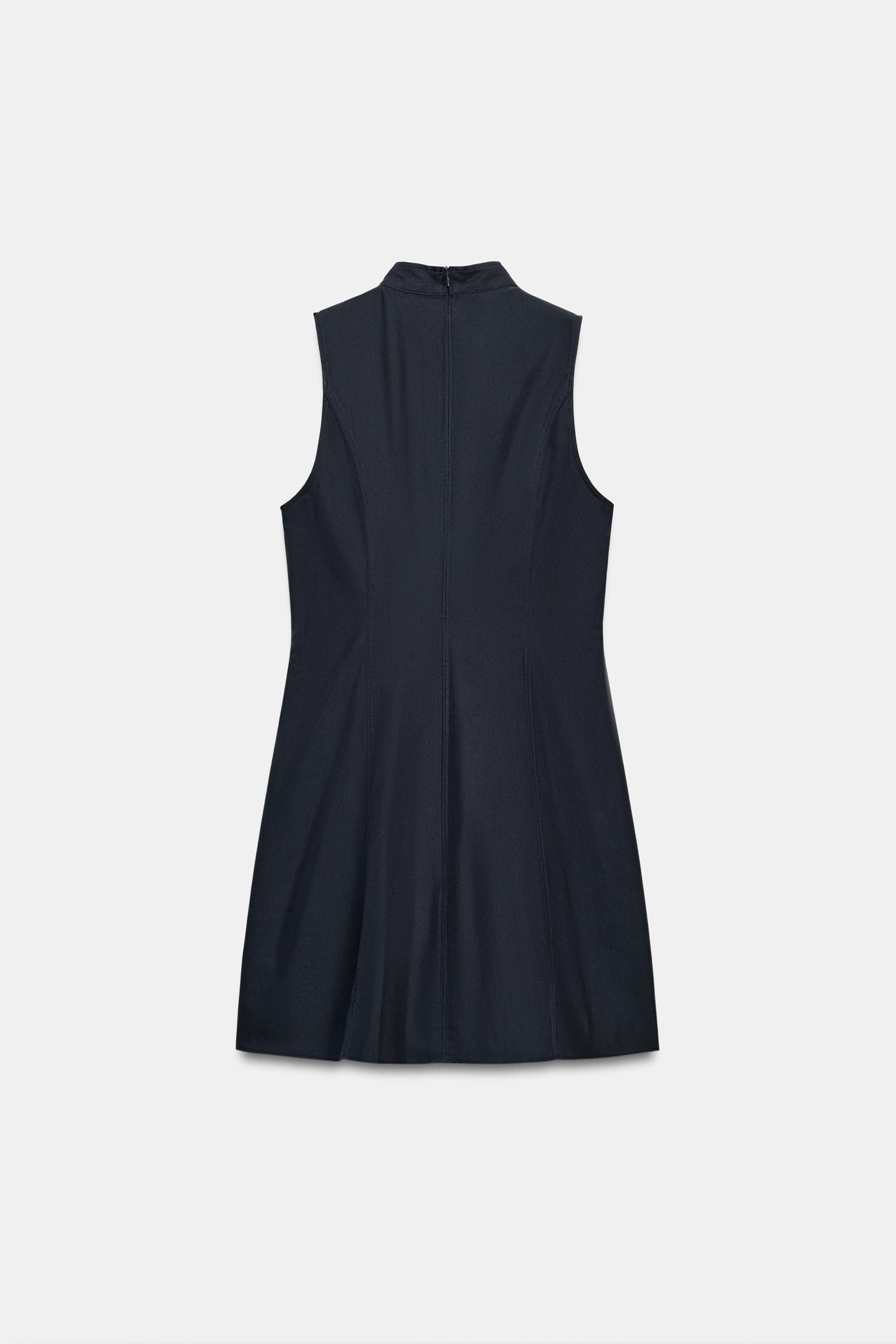 CROSS-OVER STRAP POCKET MINI DRESS