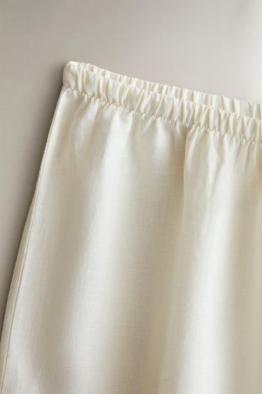 LINEN TROUSERS - Ecru by Zara - Image 2
