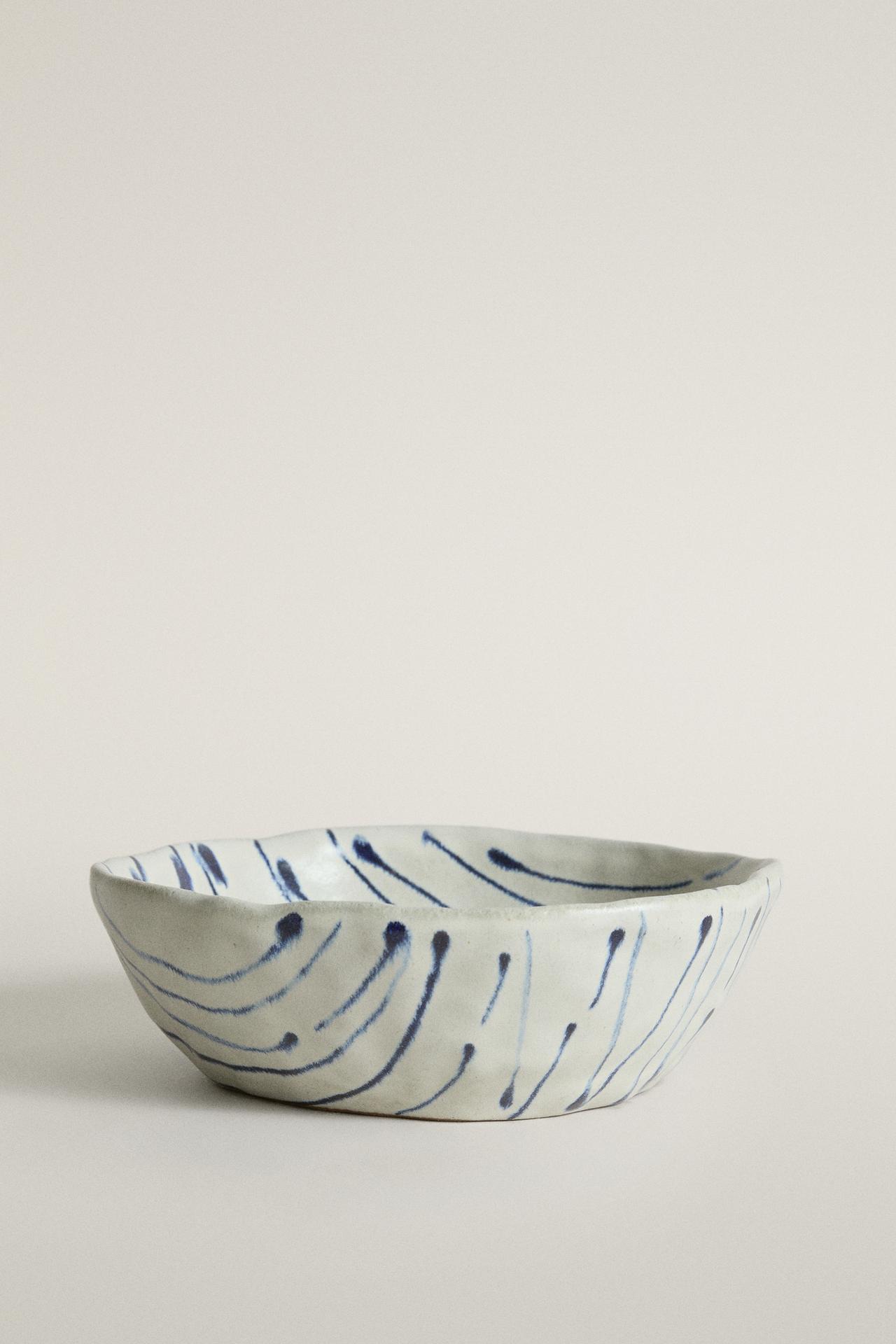 STRIPED EARTHENWARE BOWL