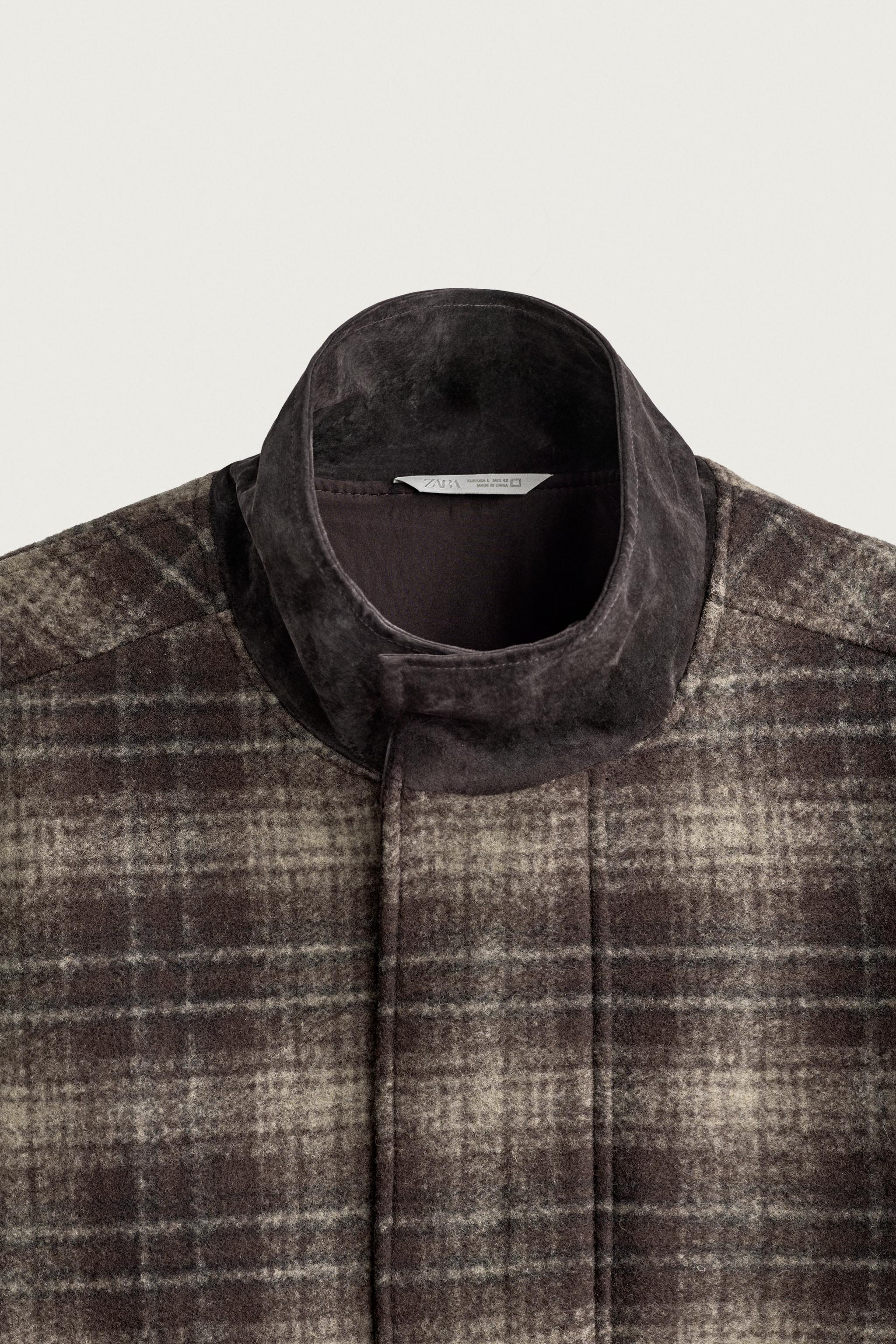 CONTRAST CHECK RELAXED FIT JACKET