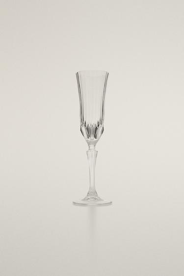 컷 이펙트 크리스탈린 플루트잔 - Zara의 투명 - 이미지 0