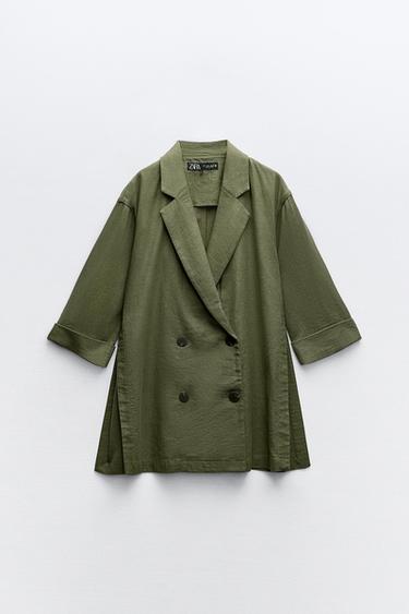 DVOUAD SAKO Z LNN SMSI - Tmav khaki od Zara