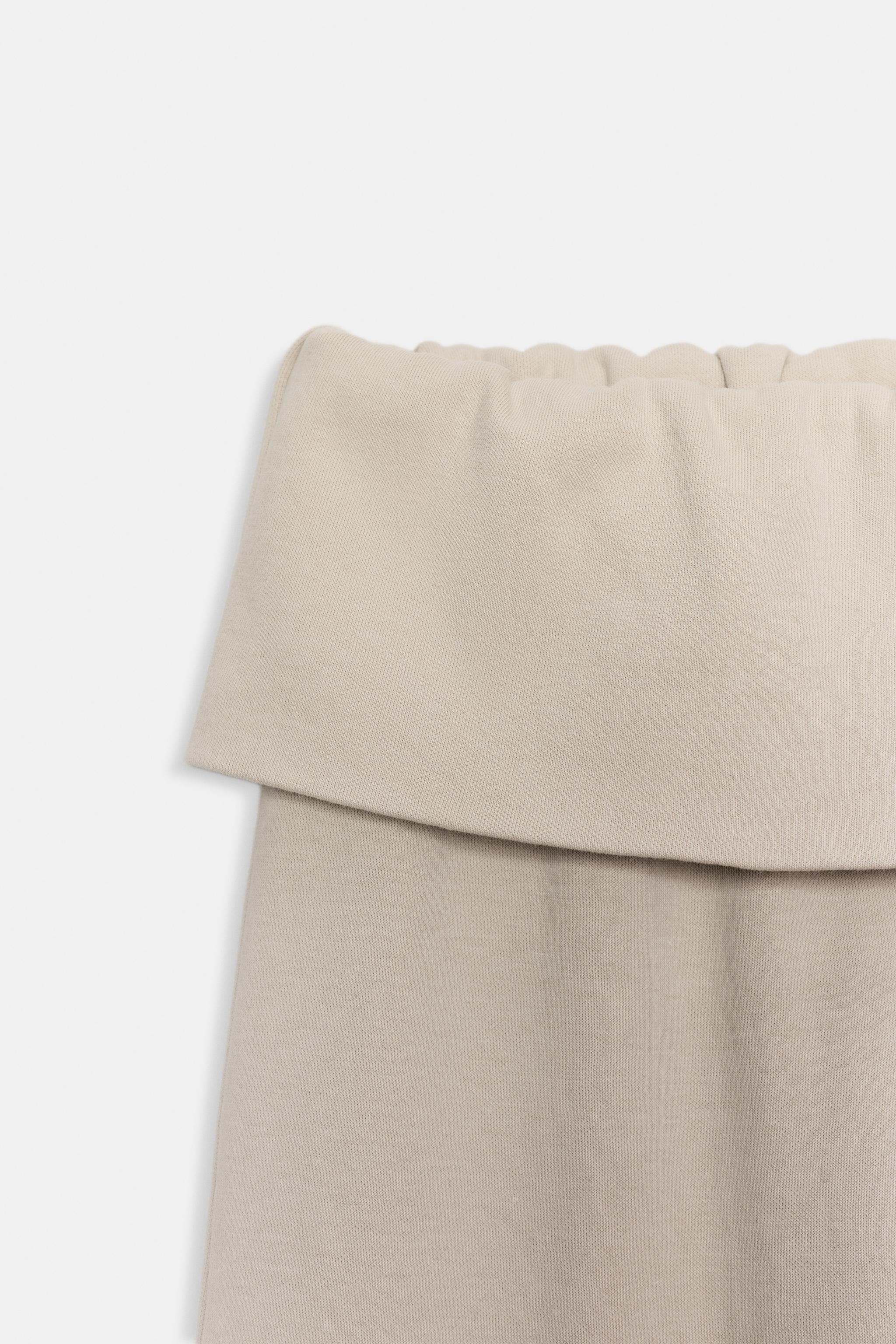 WASHED EFFECT INTERLOCK PANTS