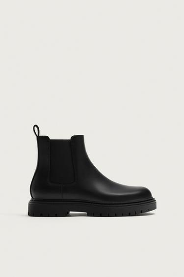 BOTTINES CHELSEA ÉPAISSES - Noir de Zara