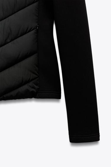 CONTRAST PUFFER JACKET - Black by Zara - Image 8