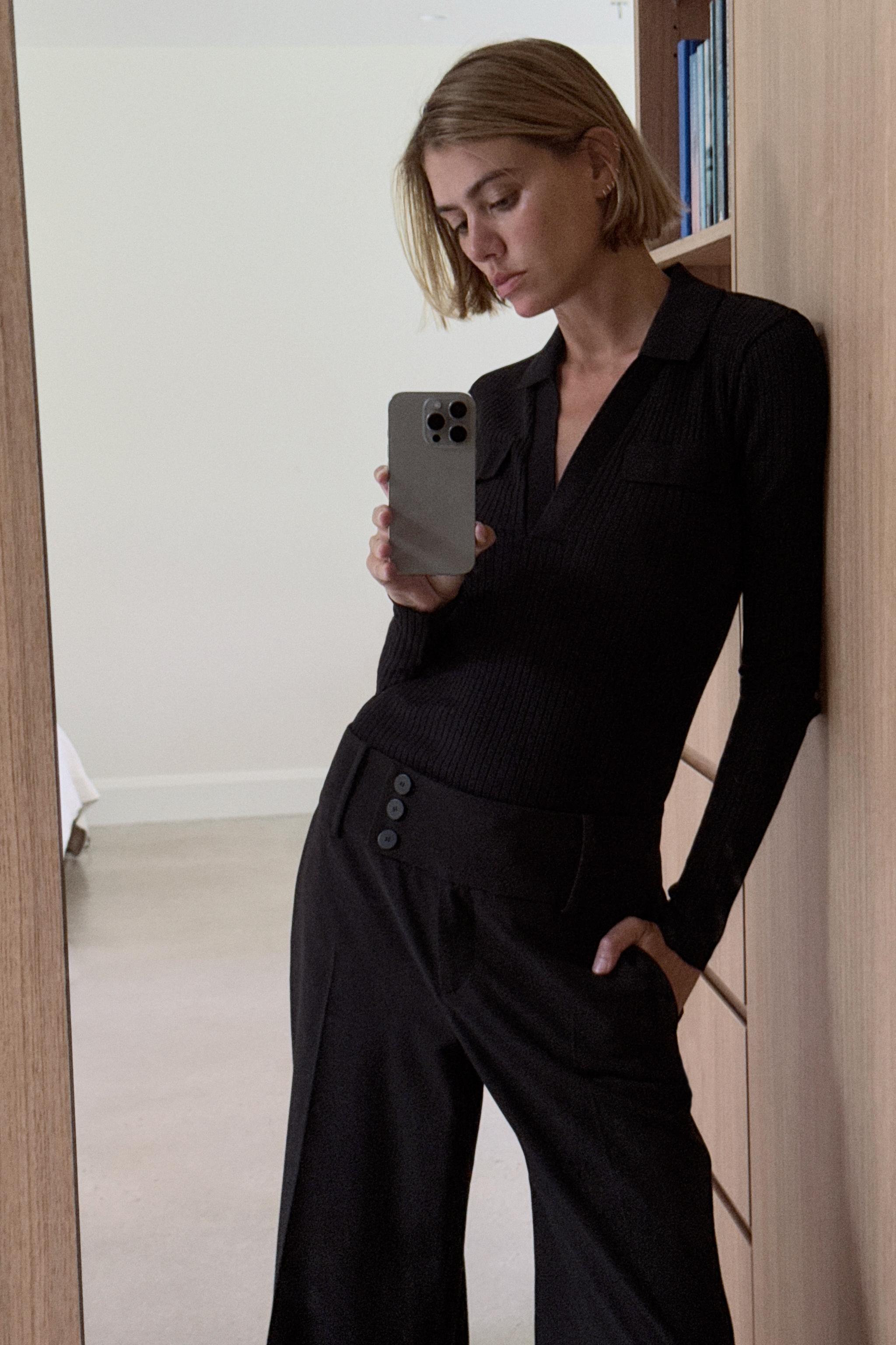 STRAIGHT LEG PANTS - Black | ZARA United States