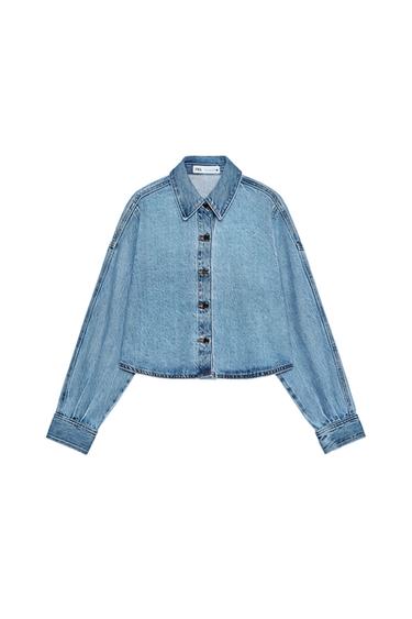 Z1975 CROPPED OVERSIZE DENIM SHIRT