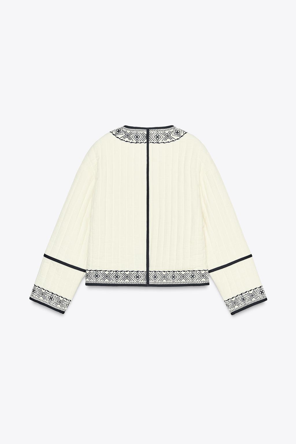 Thumbnail image for QUILTED JACKET WITH EMBROIDERY