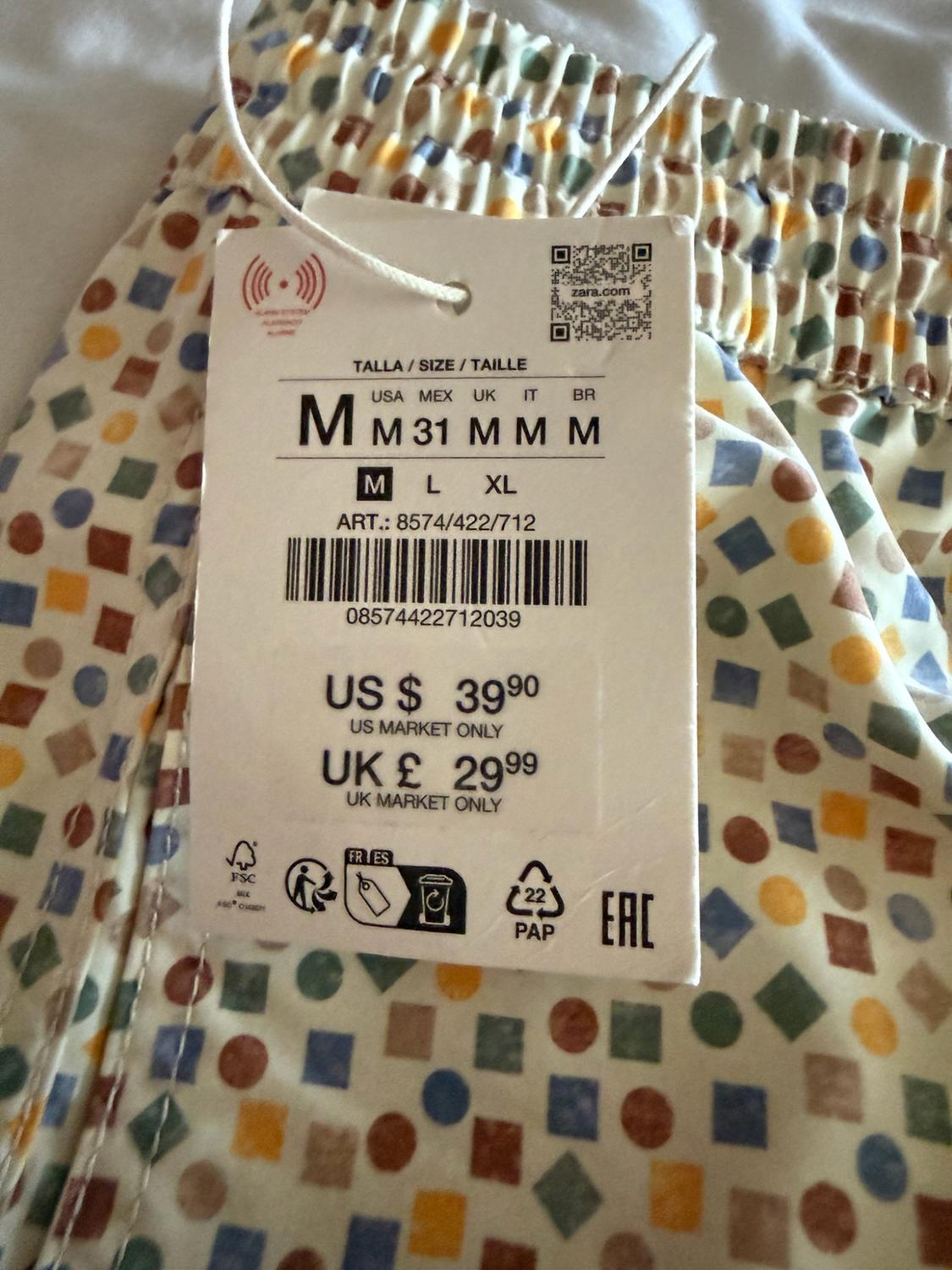 MID-LENGTH GEOMETRIC PRINT SWIMSUIT - Image 3