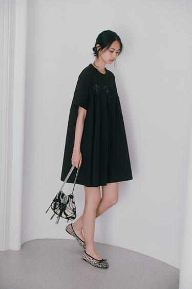 メッシュリボンバレリーナマルチカラーZaraのメッシュリボンバレリーナ - マルチカラー 