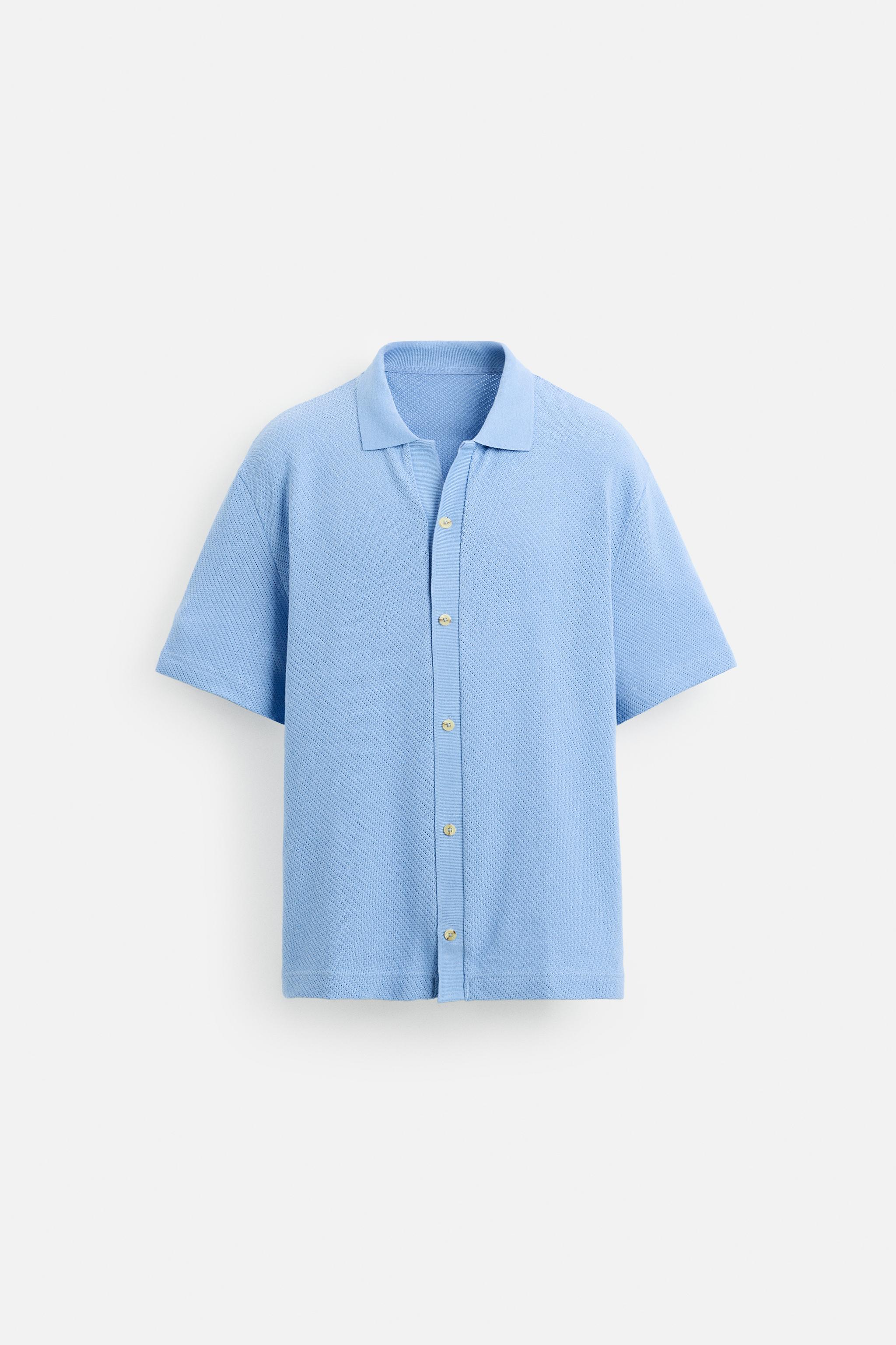 TEXTURED CARDIGAN - Blue | ZARA United States
