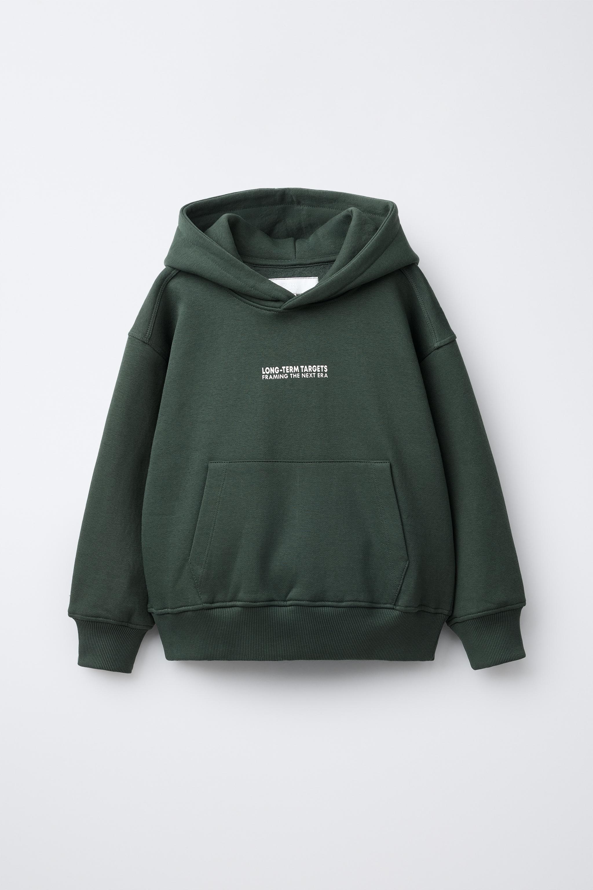 ラベル付きフード付きスウェットシャツとジョガーパンツのセット