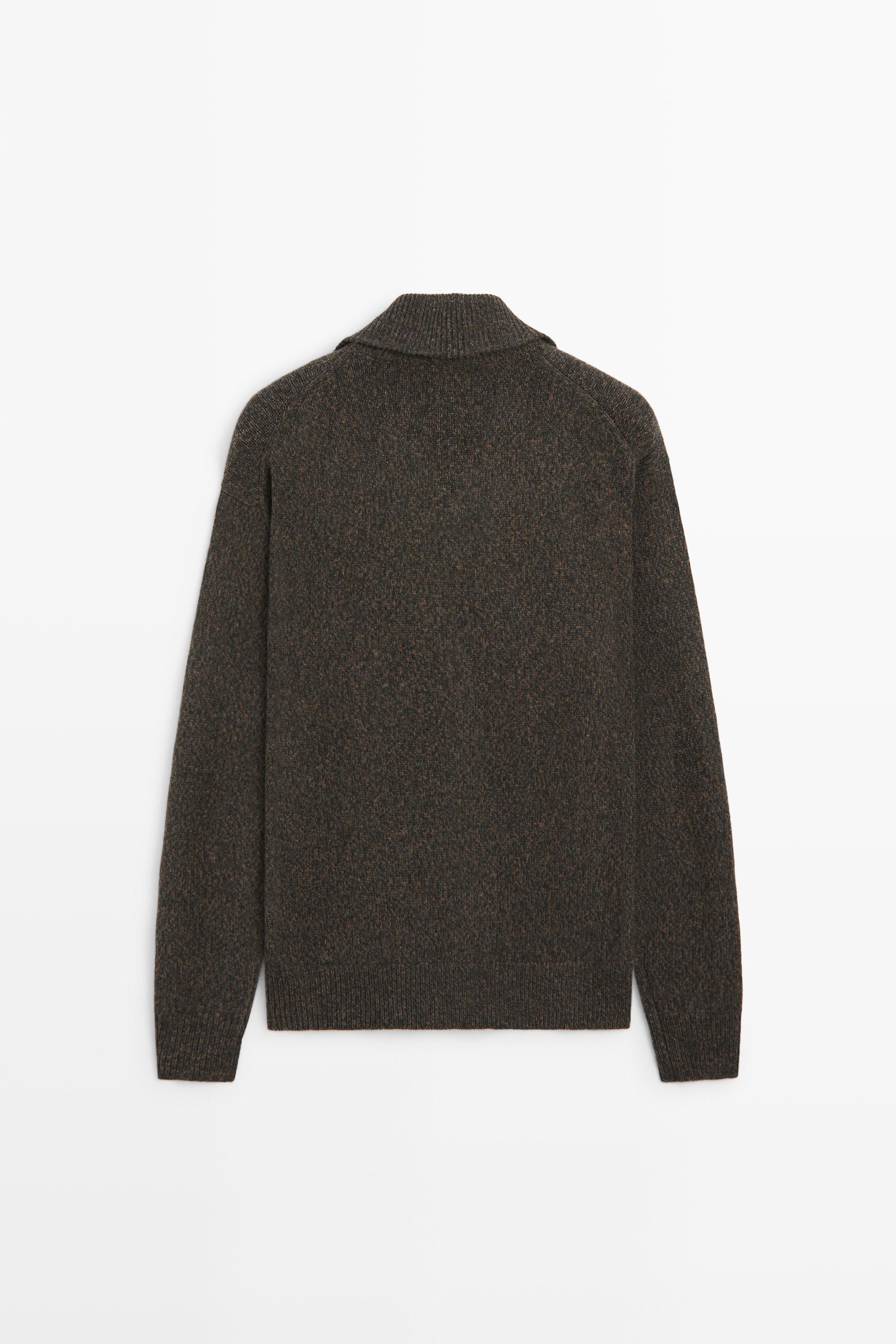 Cardigan 100 % laine à fermeture Éclair