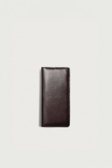 Zara XL LEATHER WALLET - Brown