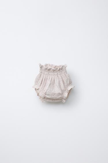 BRAGUITA FLORES BORDADAS - Hielo de Zara - Imagen 0
