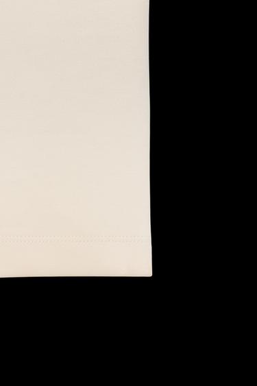 Zara RUCHED MIDI DRESS - Ecru