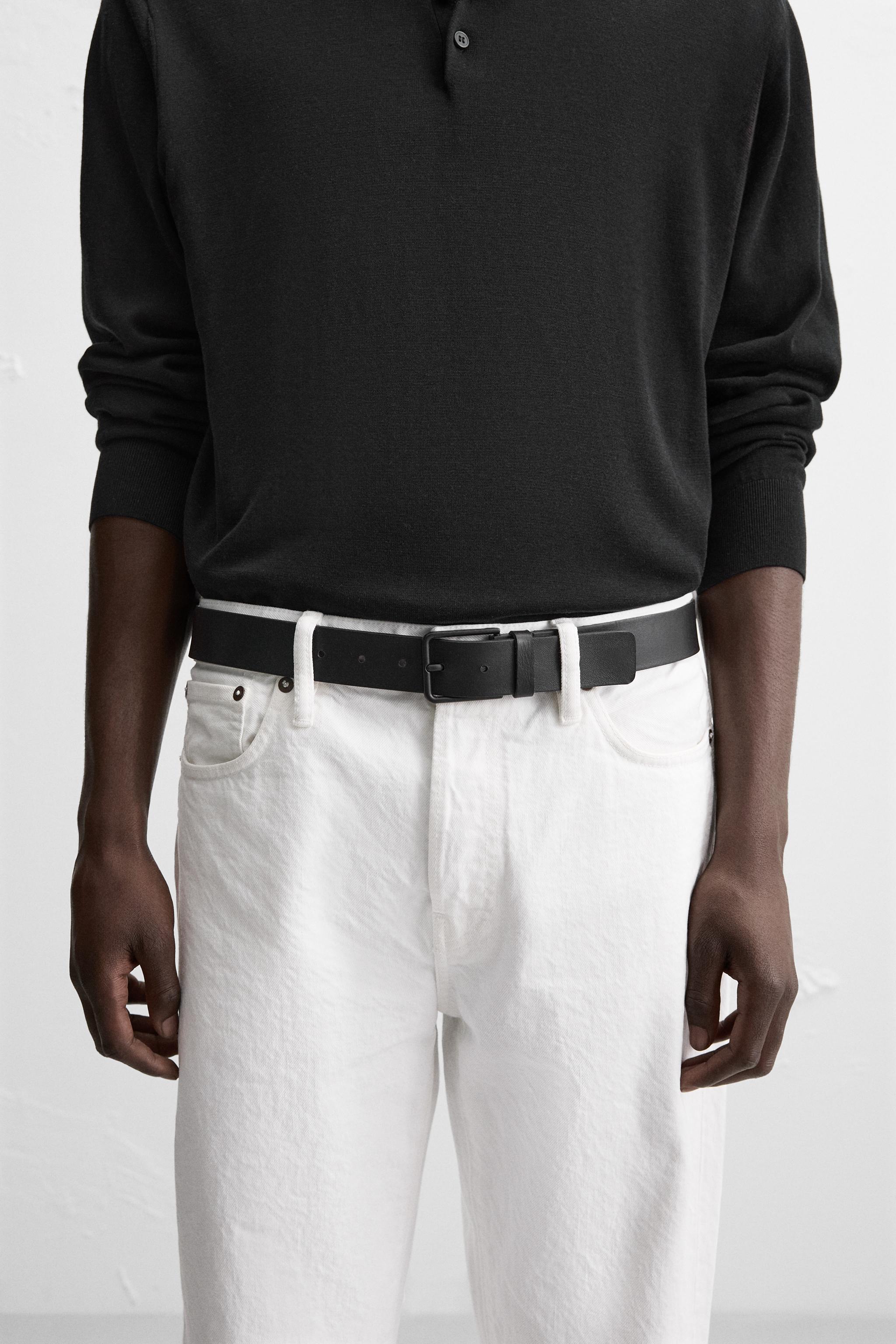 Мужские ремни Zara REVERSIBLE LEATHER BELT