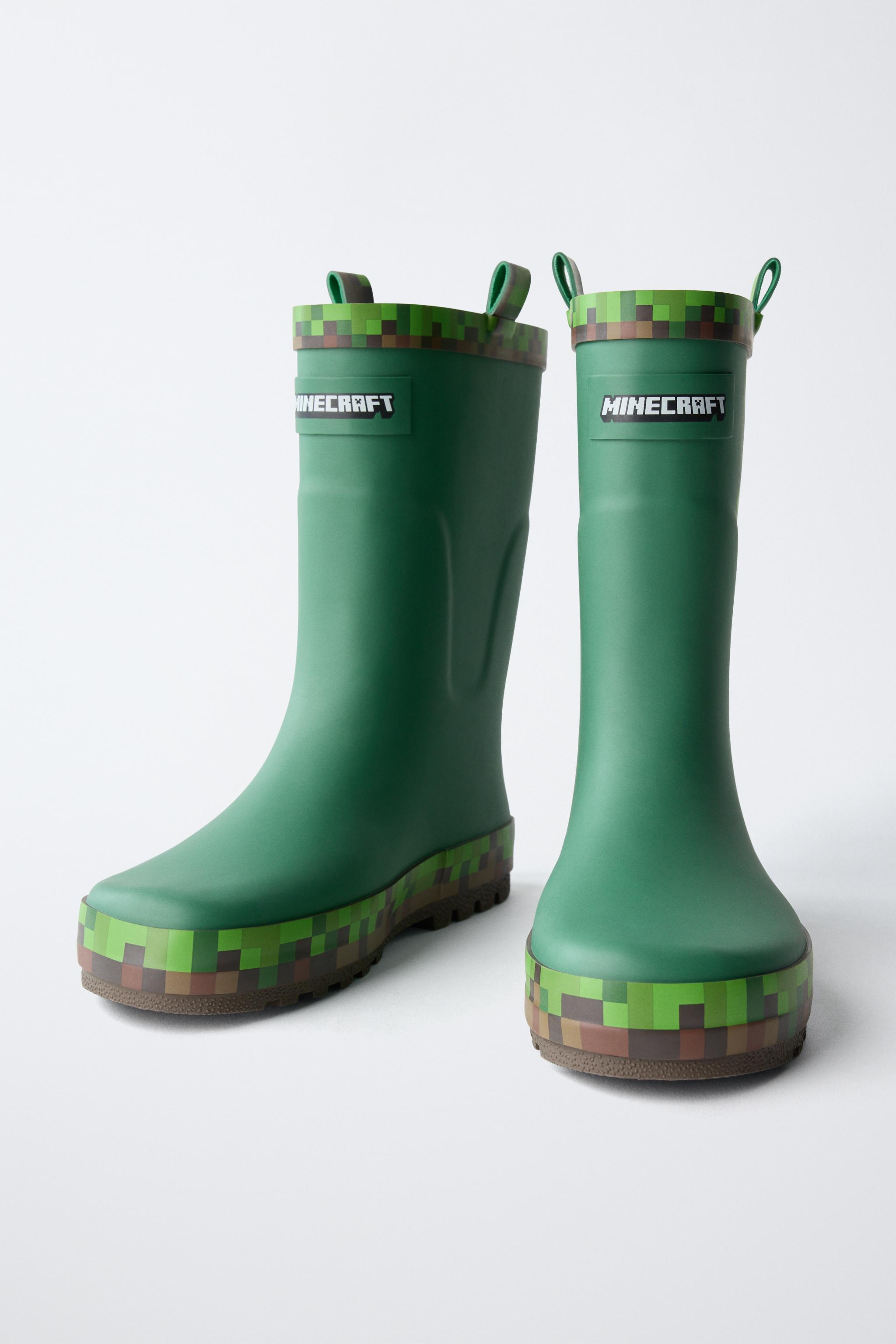 Детские ботинки Zara MINECRAFT © MOJANG AB. ™ RAIN BOOTS — фото 3
