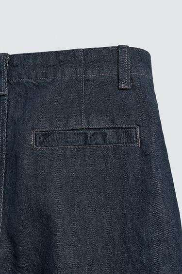 RELAXED FIT DENIM JORTS - Blue by Zara - Image 10