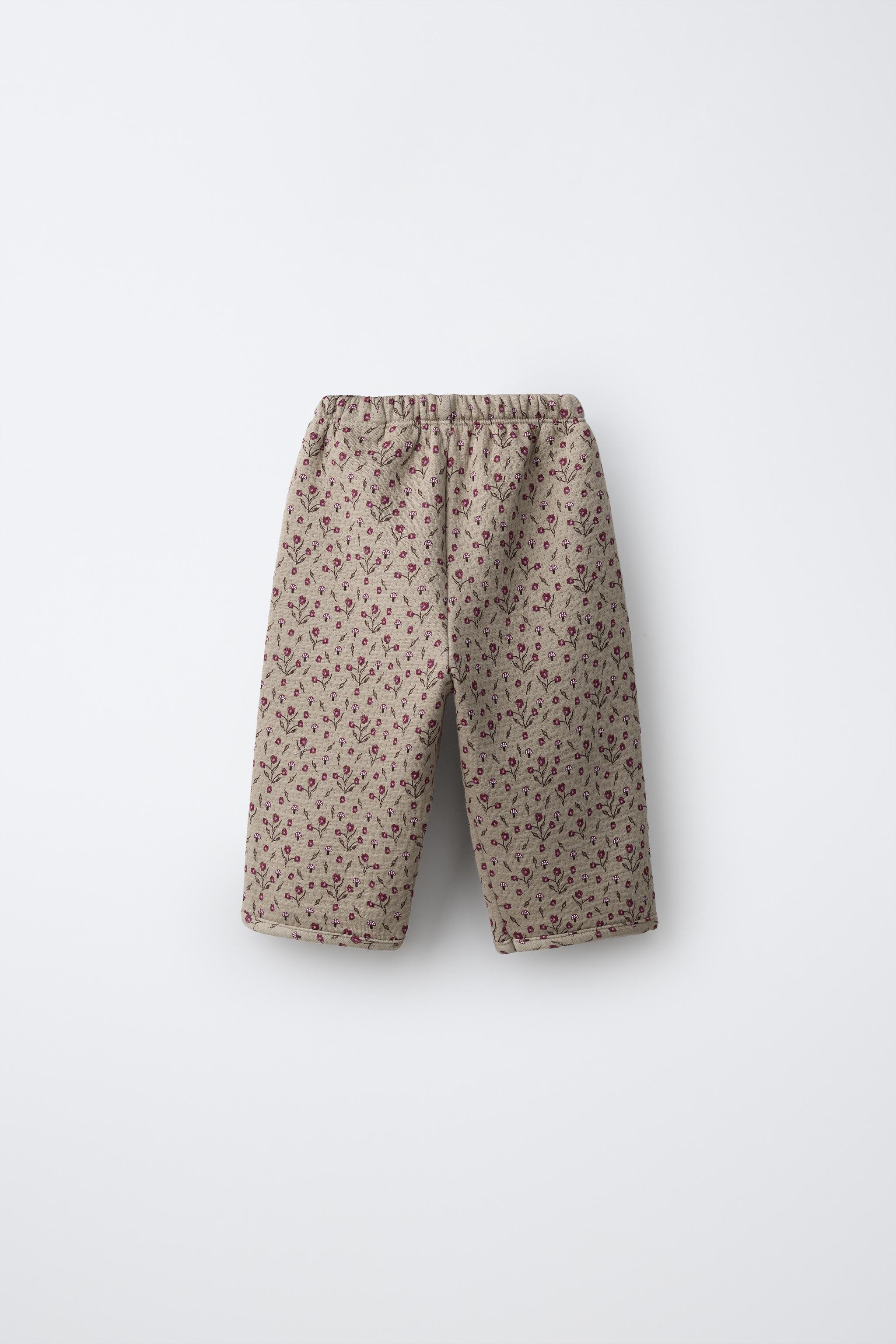 PANTALON TEXTURE FLEURS