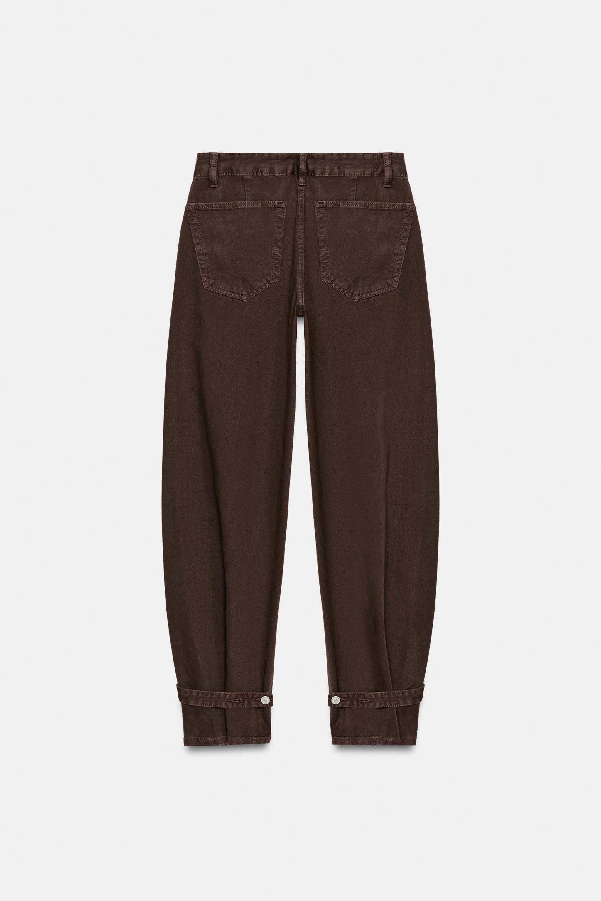 TRF BALLOON MID-RISE JEANS WITH BELT LOOPS