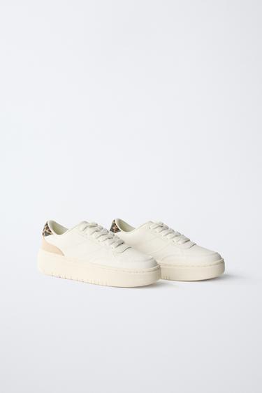PLATFORM SNEAKERS - White by Zara