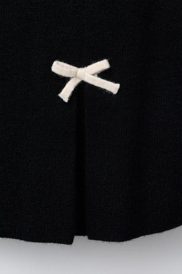 KNIT SKIRT WITH BOWS - Black by Zara - Image 3
