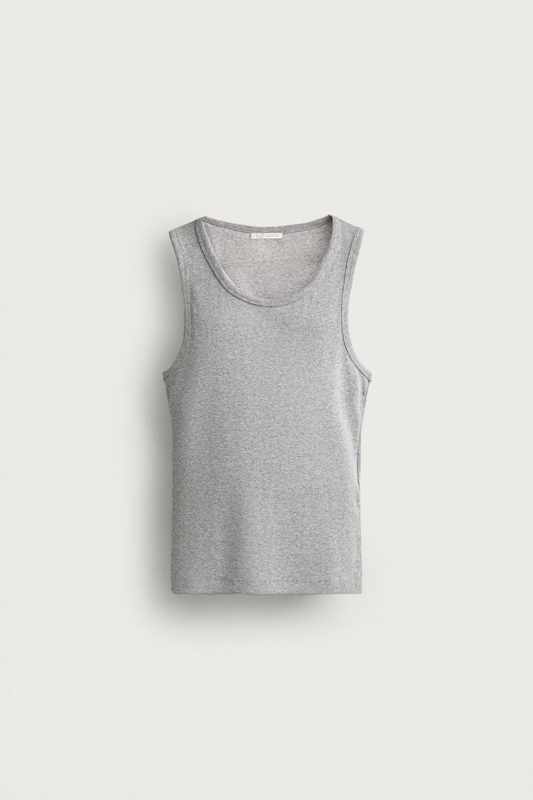 BASIC RIBBED TANK TOP