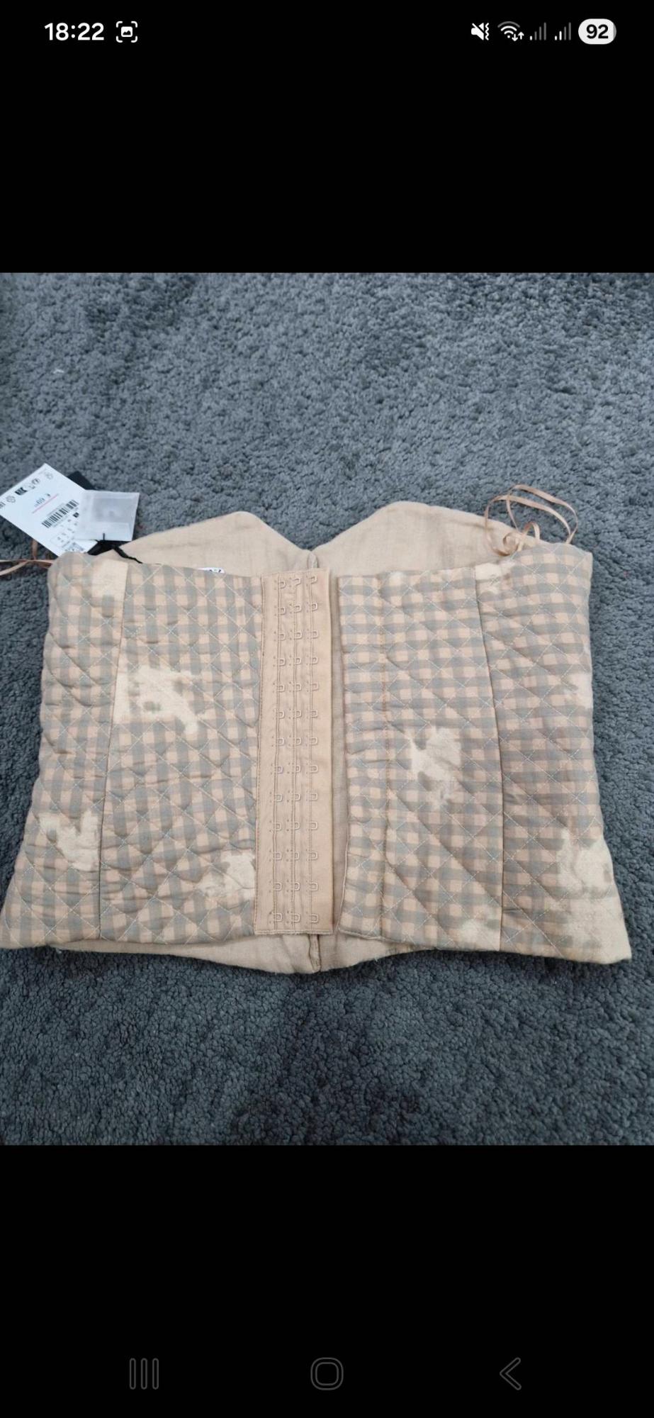 PADDED BUSTIER WITH BEADED EMBROIDERY - Image 2