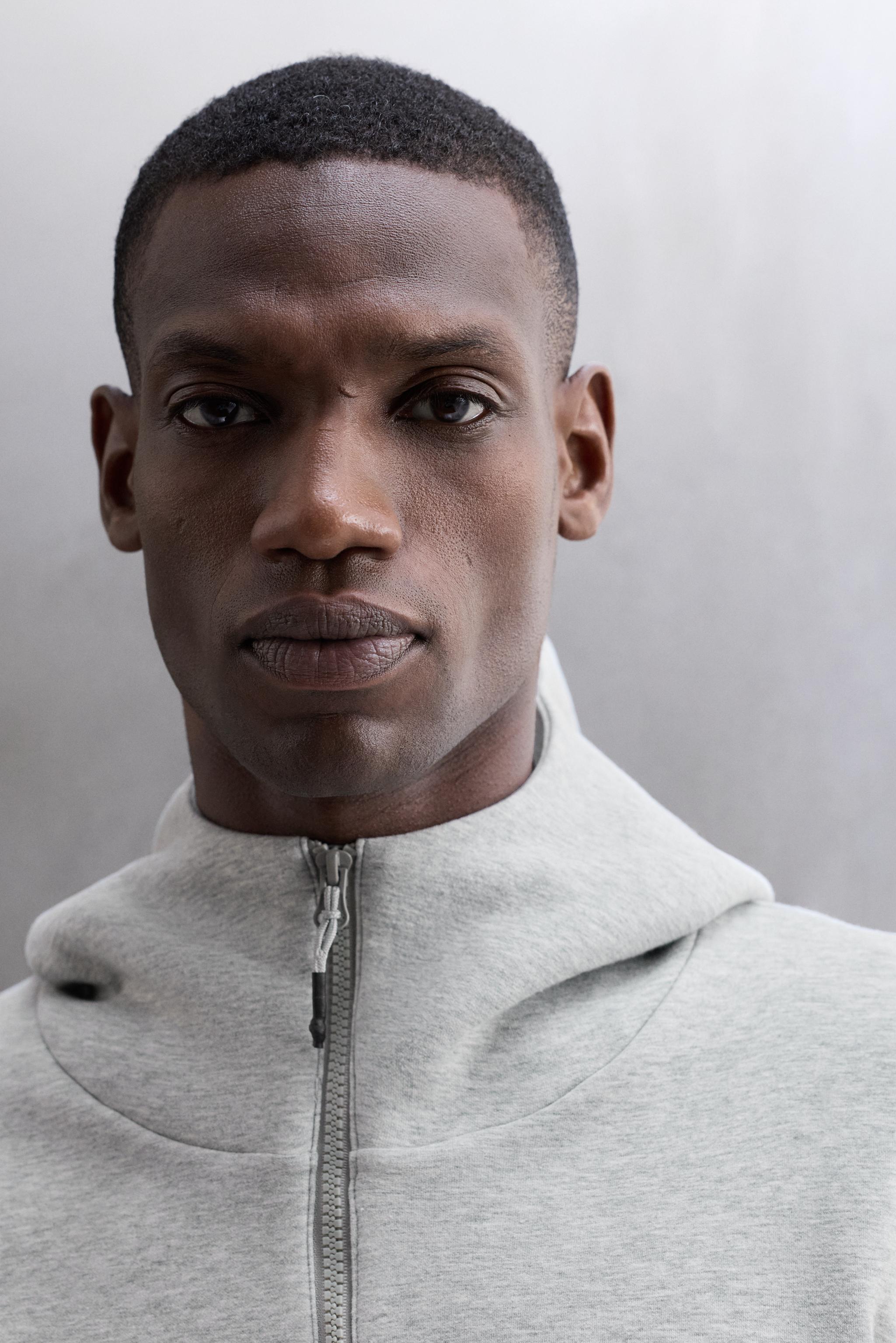 Zara TEKNİK FERMUARLI KAPÜŞONLU SWEATSHIRT görsel 5