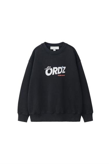LOGO PRINT SWEATSHIRT - Dark anthracite by Zara