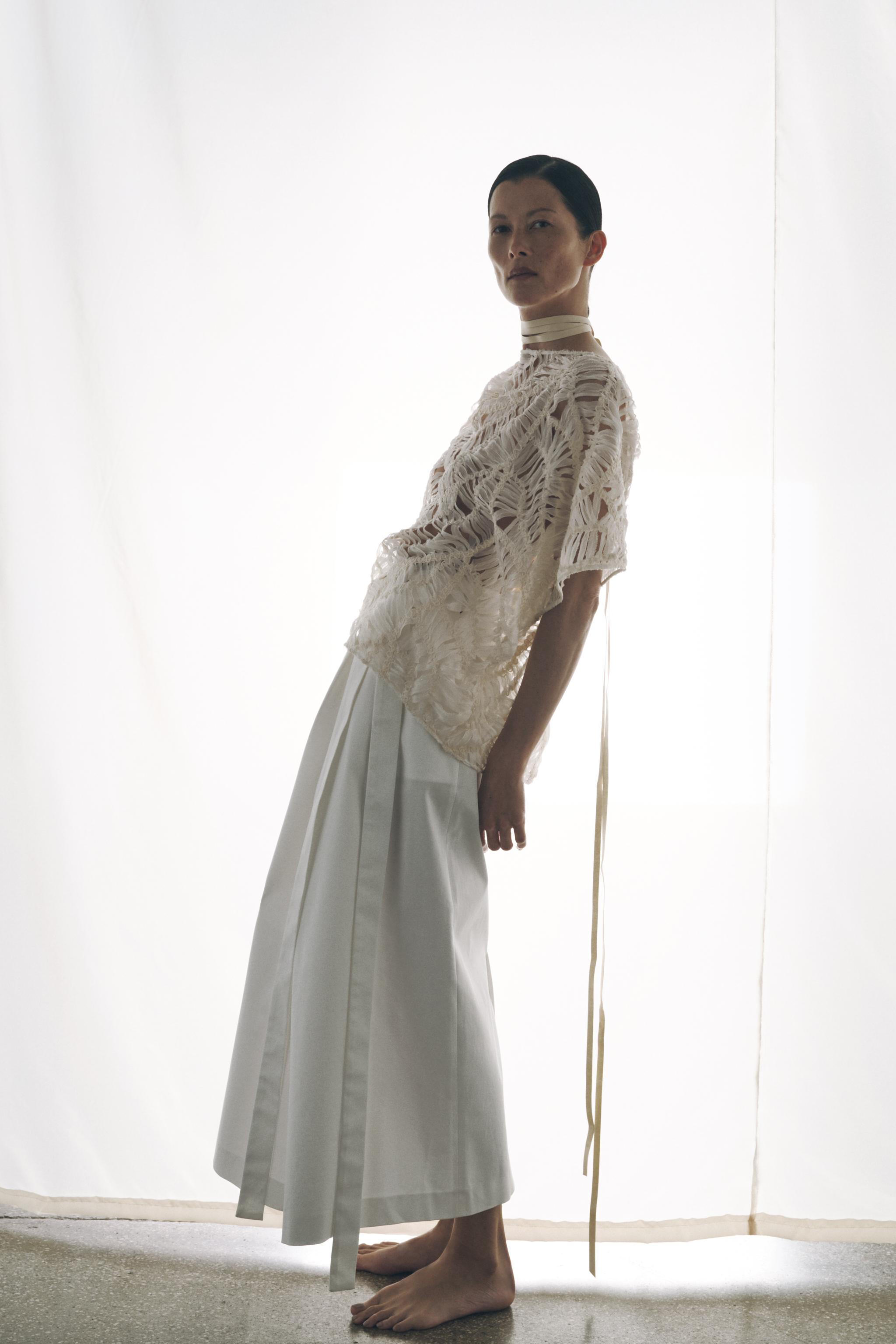 ZARA リネン100% ラップスカート X FANGLU LIN 2790/100 ミディリネンスカート100% ZW COLLECTION - ミンク | ZARA Japan