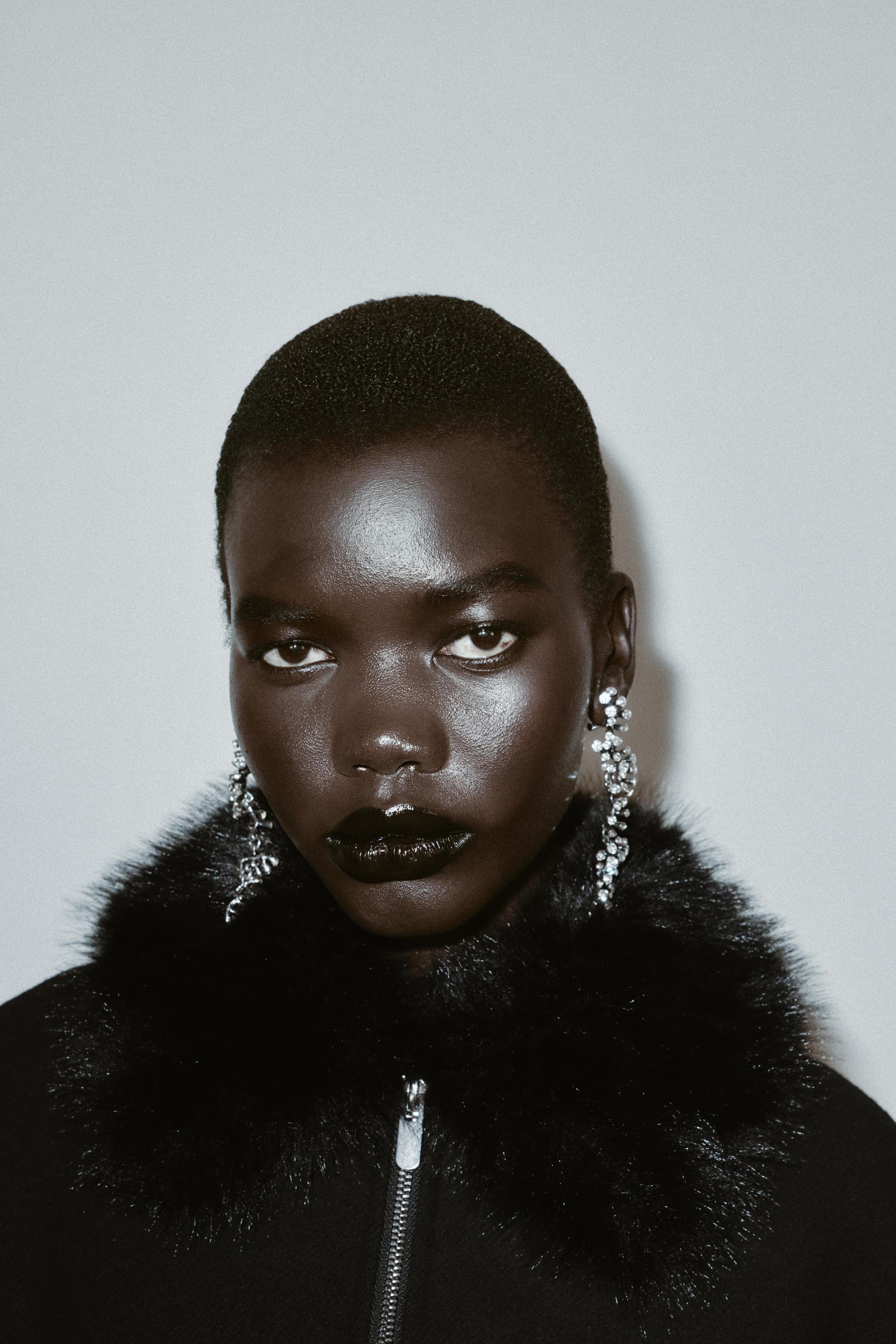 フェイクファーラペルボンバージャケット - ブラック | ZARA Japan / 日本