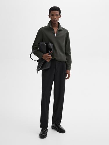 Zara Mock neck knit sweater - Steel - Image 0
