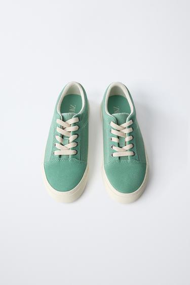 CONTRAST SNEAKERS - Green by Zara