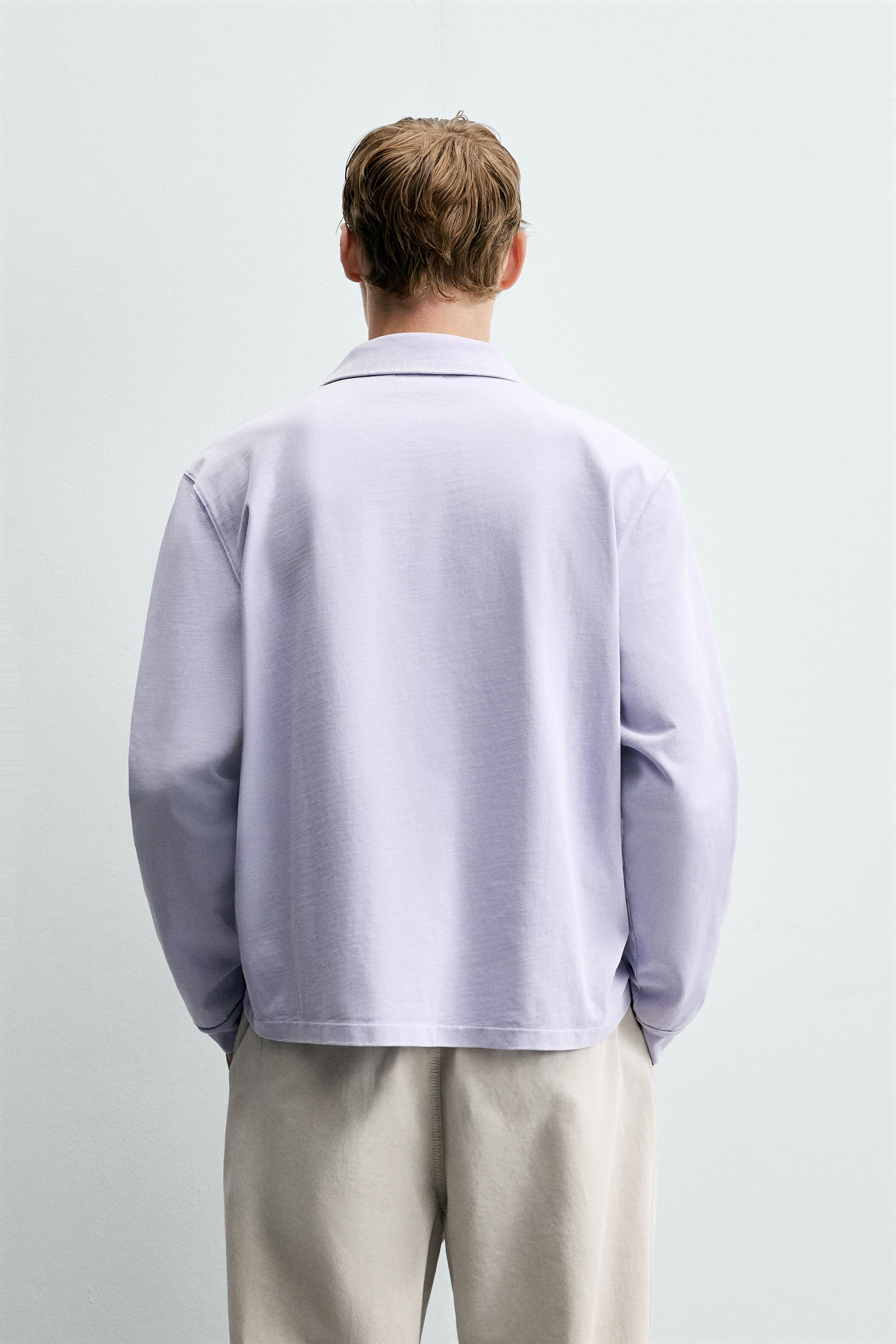 REGULAR FIT POLO SWEATSHIRT