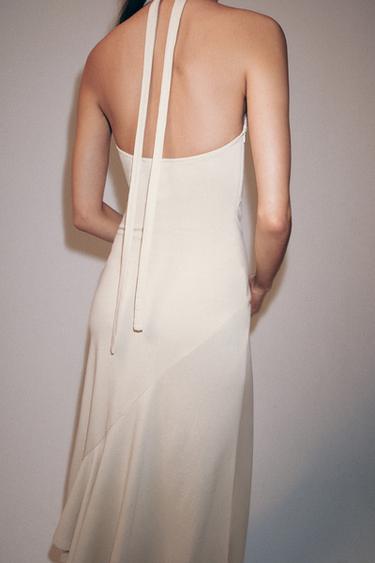 OPEN-BACK DRESS - Beige by Zara - Image 2