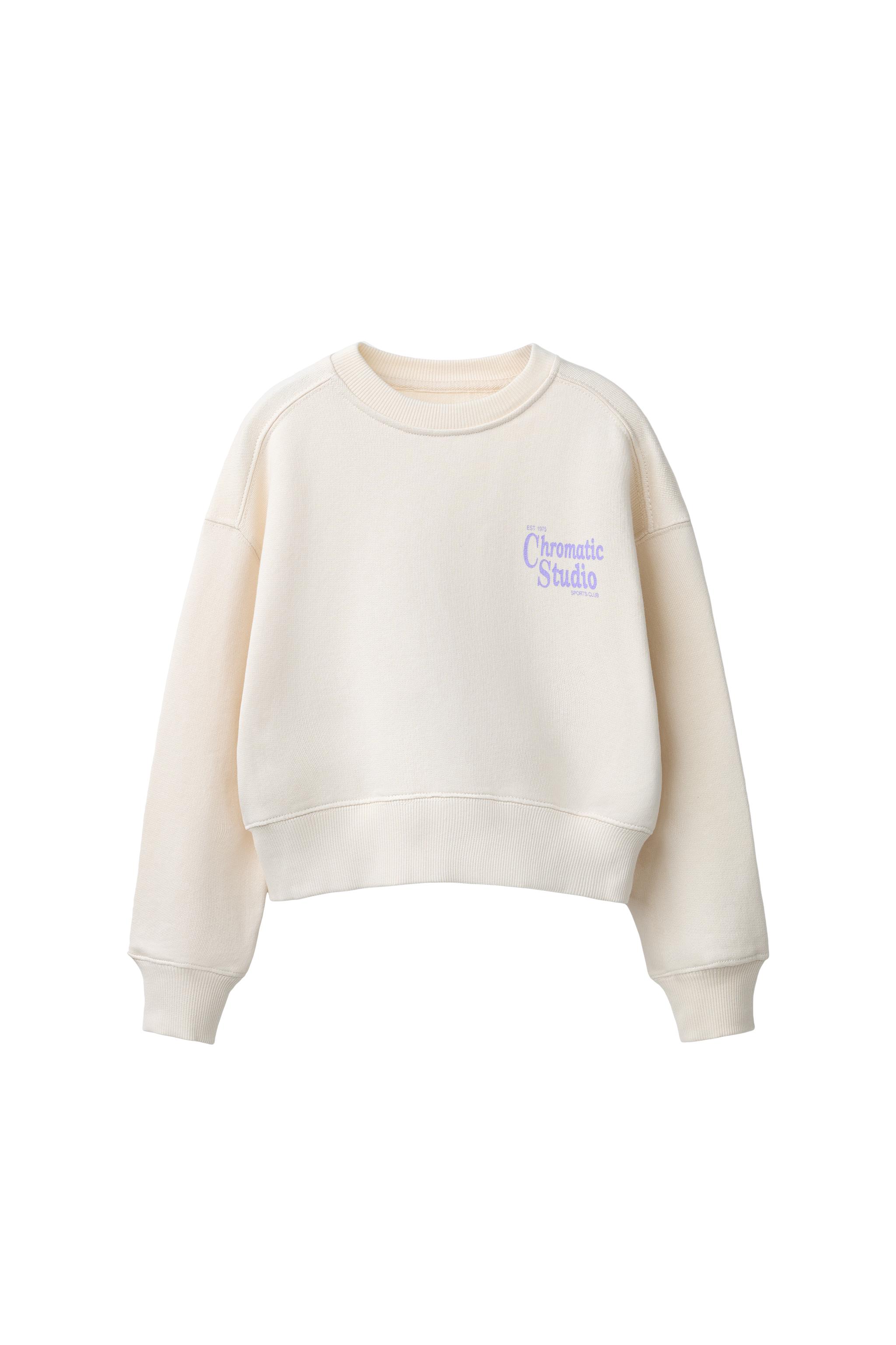 TEXT PRINT SWEATSHIRT