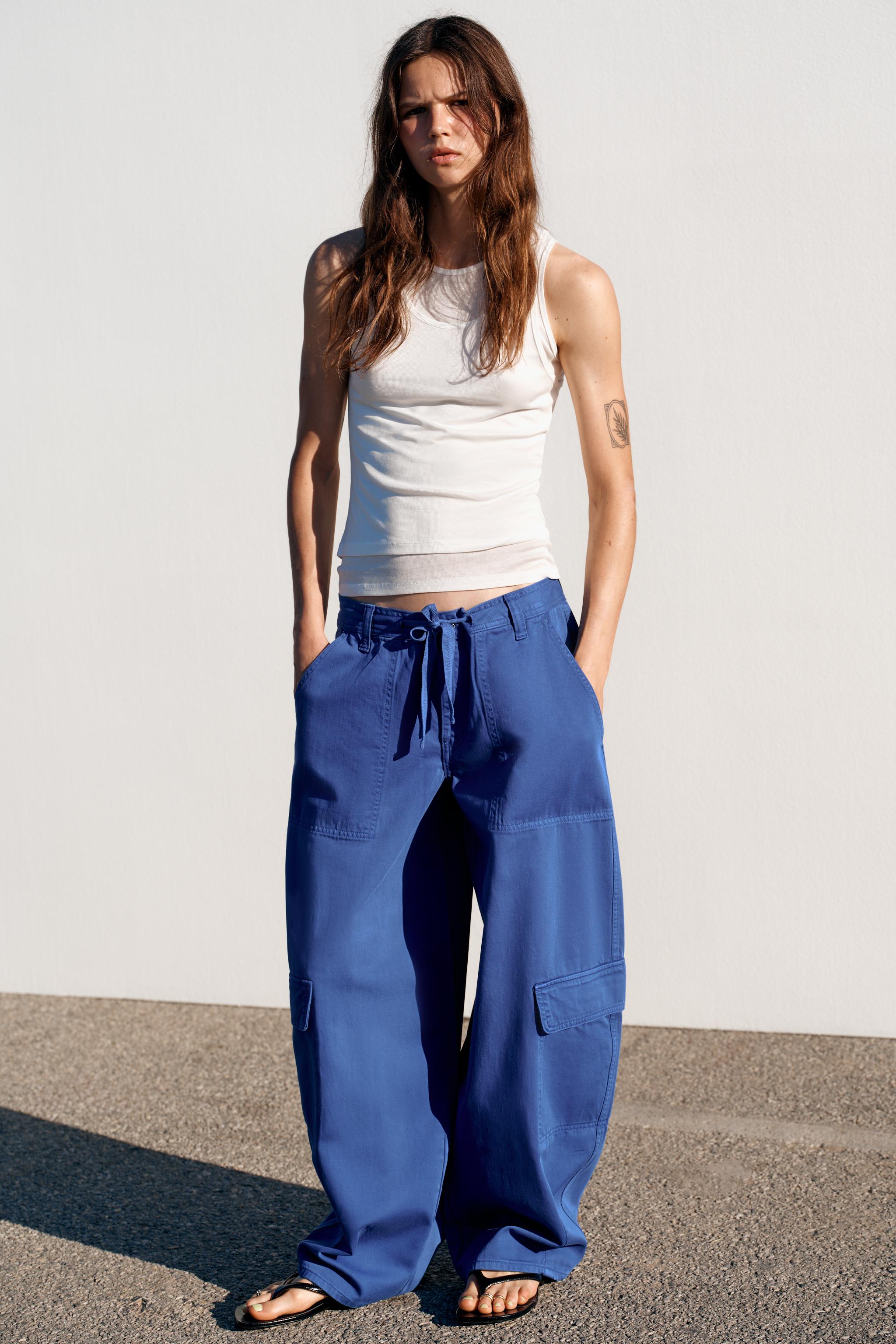 OVERSIZE CARGO PANTS - Indigo | ZARA United States
