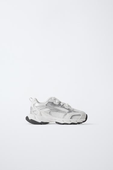 SPORTSCHUH MIT NETZSTOFF - Weiß von Zara
