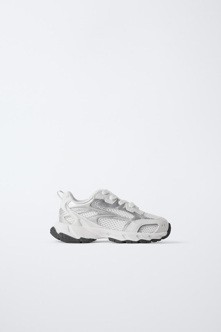 MESH SNEAKERS — White