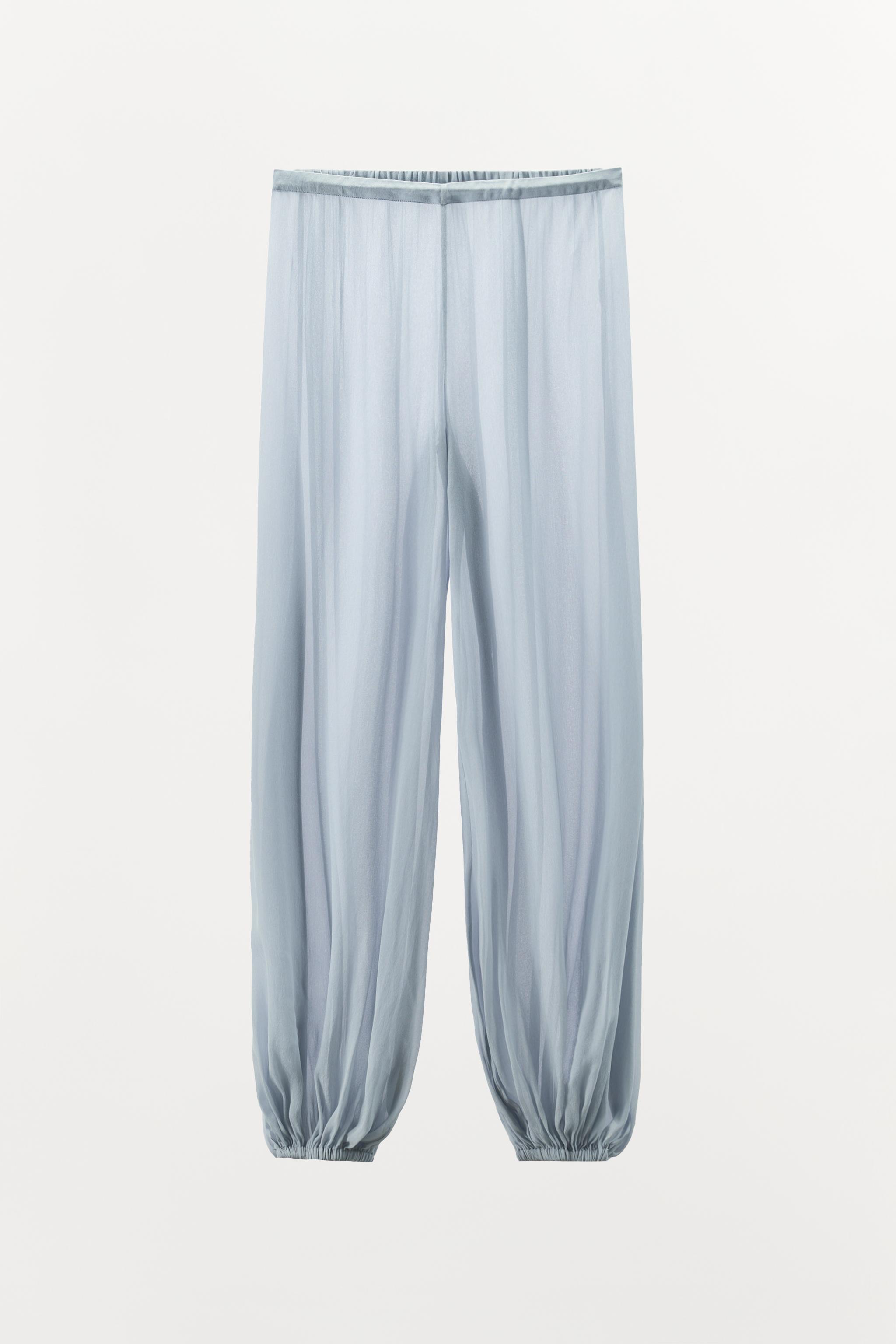 PANTALON SEMI-TRANSPARENT BOUFFANT