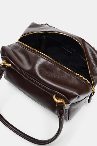 MINI BOWLING BAG - Brown by Zara - Image 5