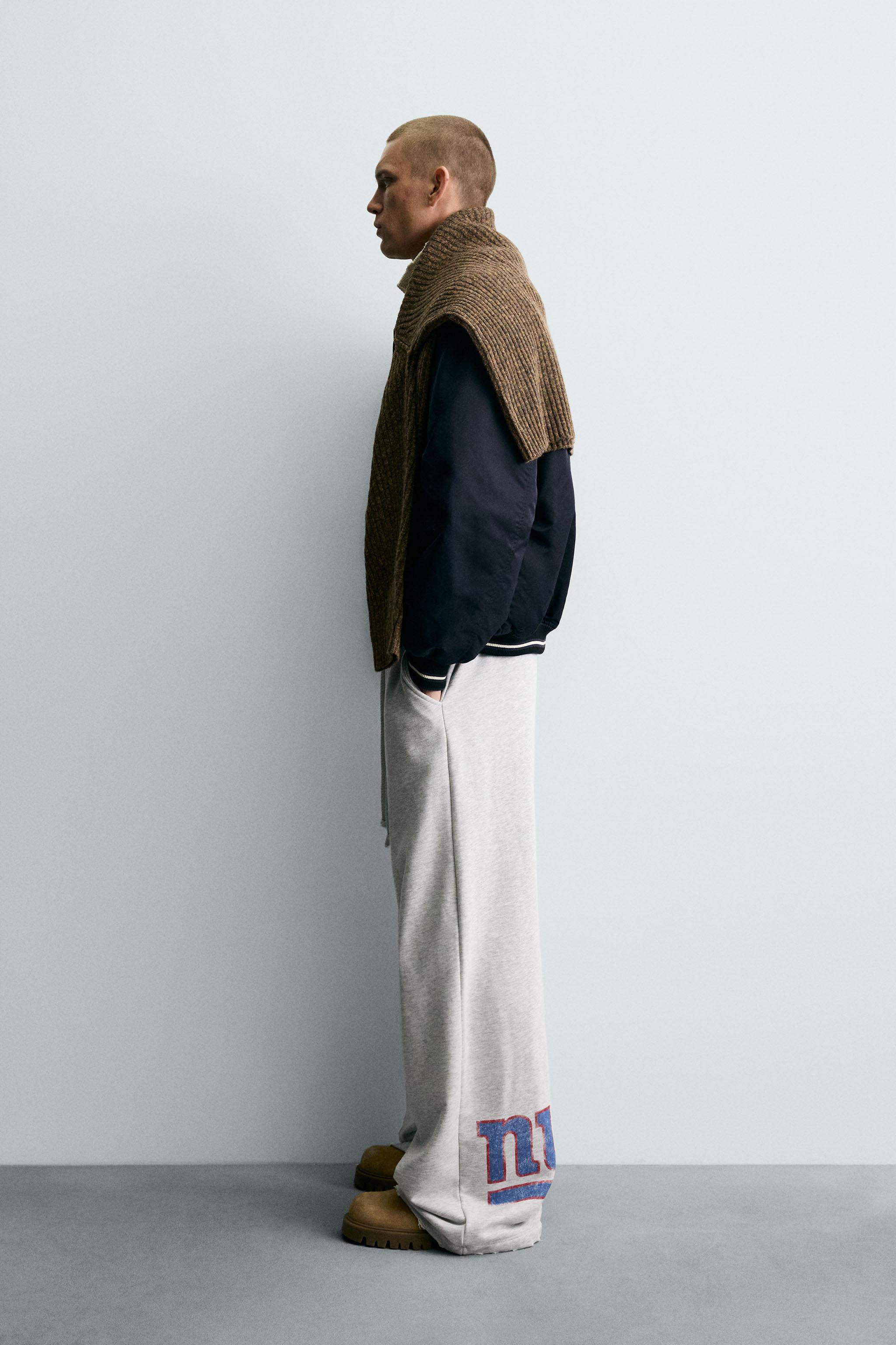 NFL NEW YORK GIANTS WIDE FIT JOGGER PANTS