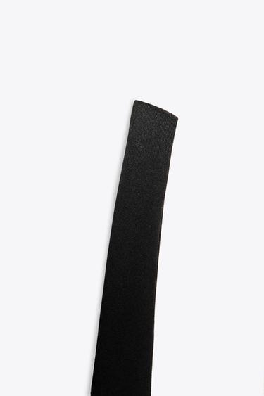 BODY EN POLYAMIDE À BRETELLES - Noir de Zara - Image 3