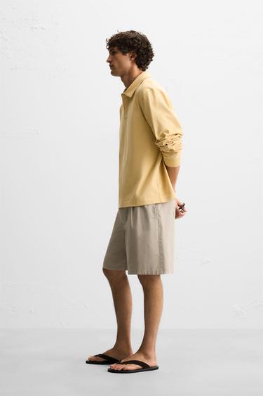 POLO CONTRASTE - Jaune de Zara - Image 3