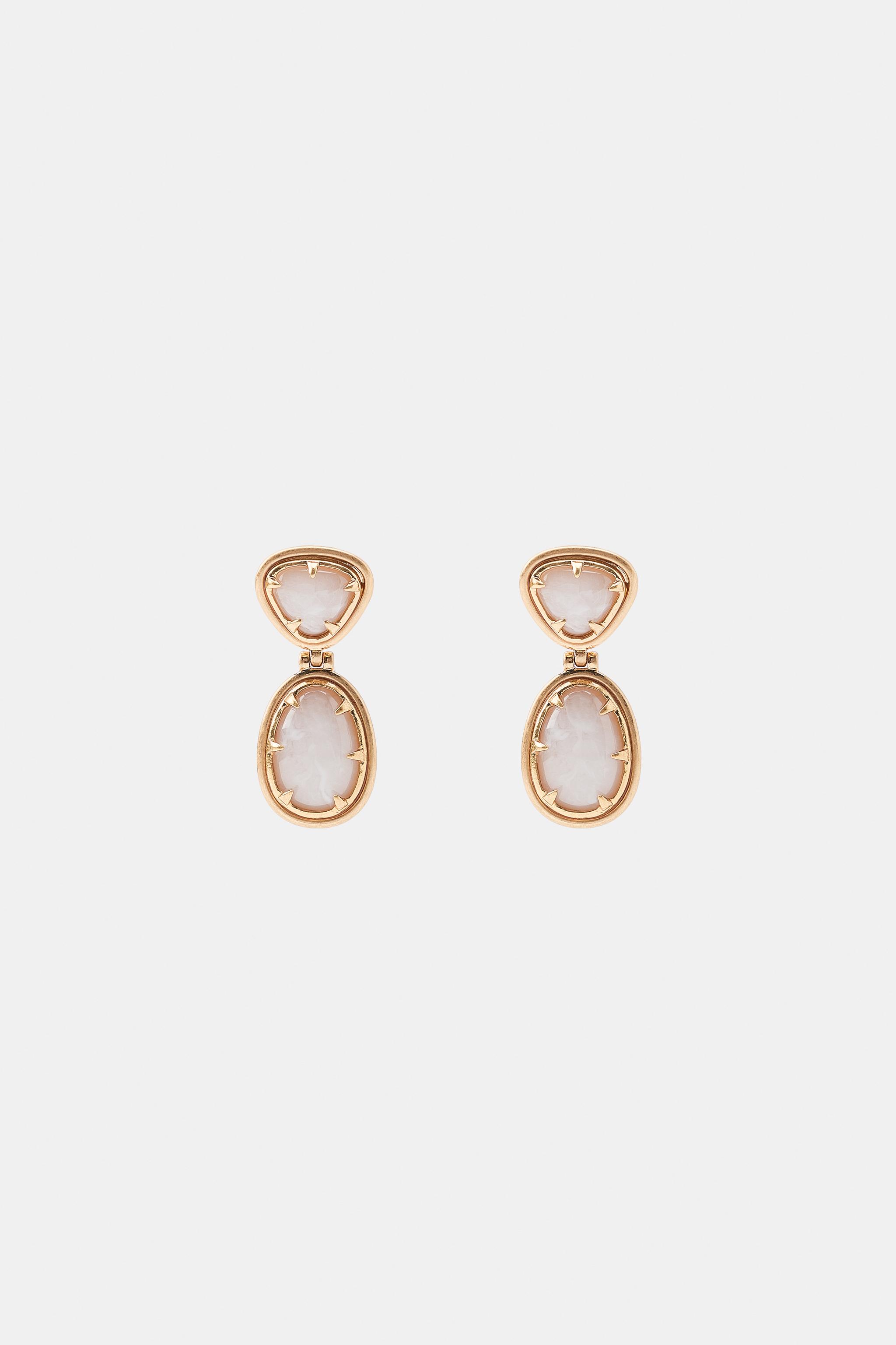 SHINY STONE EARRINGS