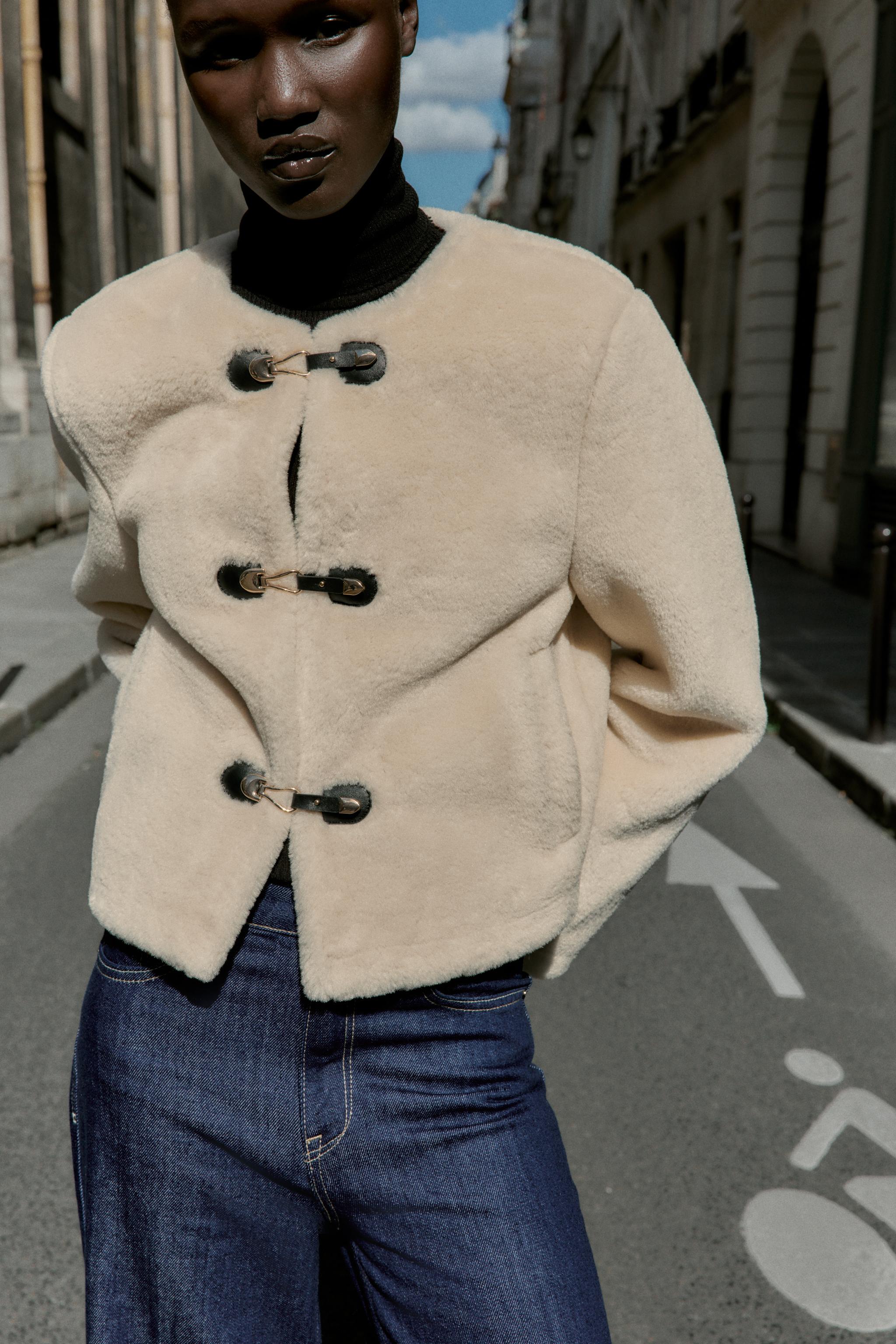 ZARA ダブルフェイス トグルボタンジャケット XS ダブルフェイス仕様トグルボタンジャケット zara | TikTok